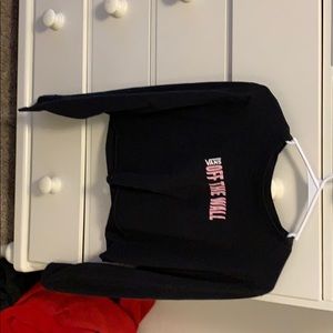 Cropped too long sleeve vans